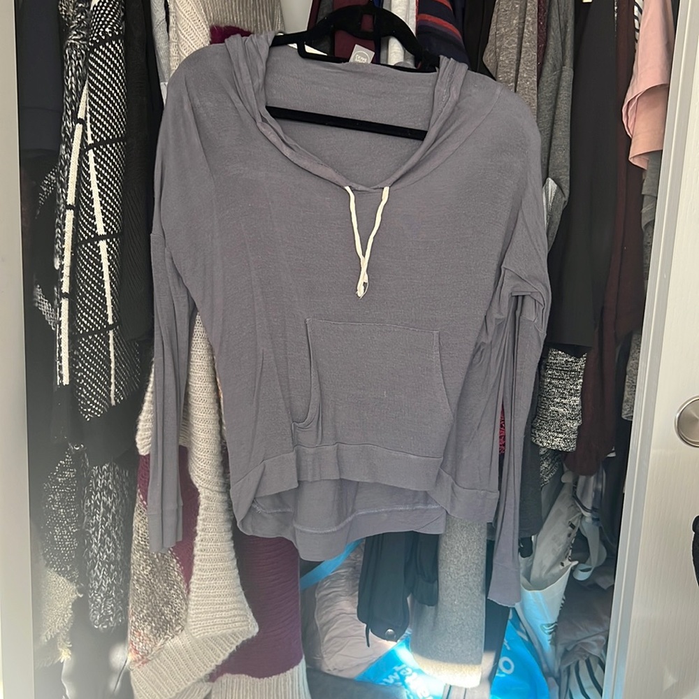 Paper crane, cropped hoodie